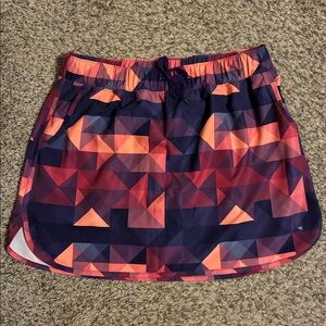 Slazenger geometric patterned golf skort -size large